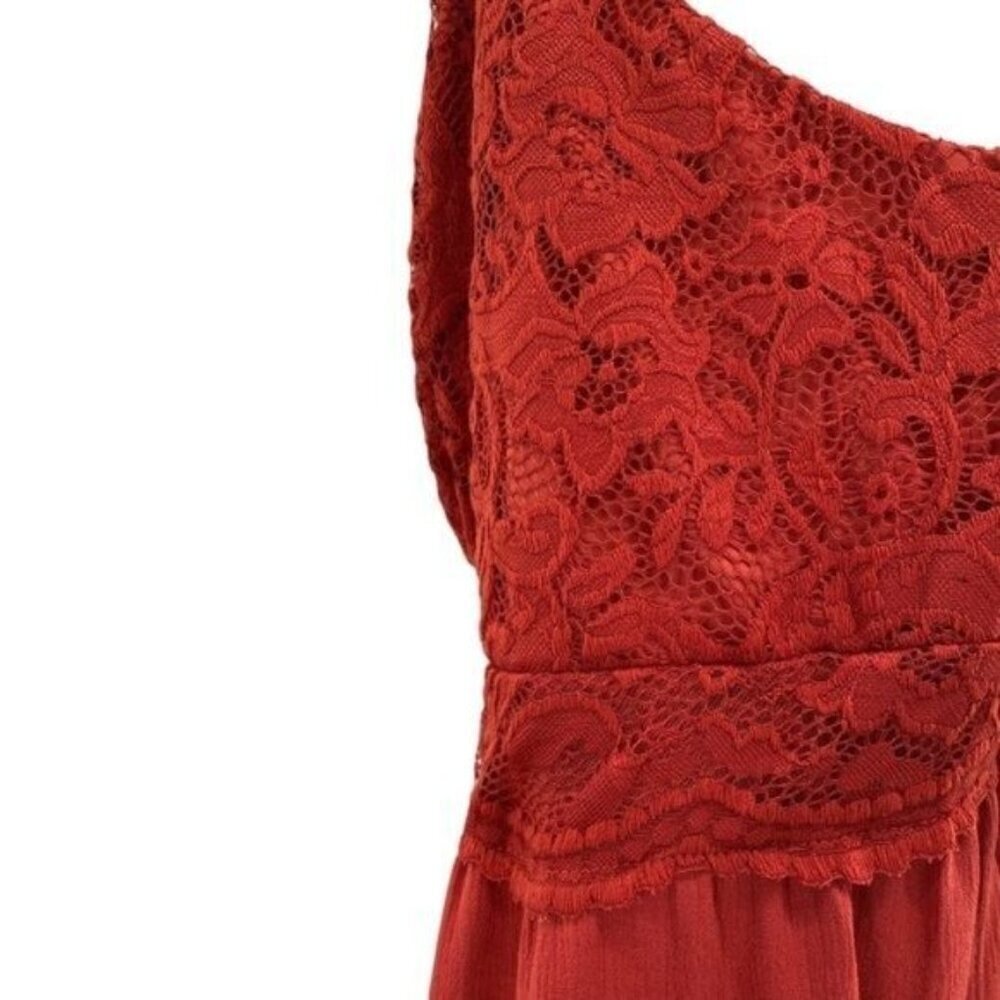 Torrid Babydoll Crinkle Gauze And Lace Tank Top - Picture 15 of 16